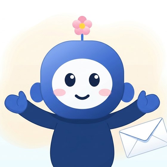 両手を広げて迎えるキャラクターのウメ