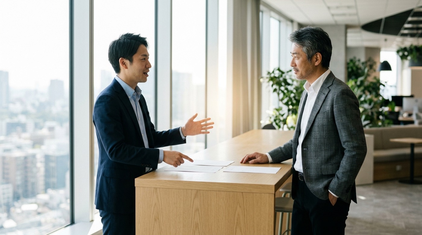 検索結果の順位とクリック数を確認している場面