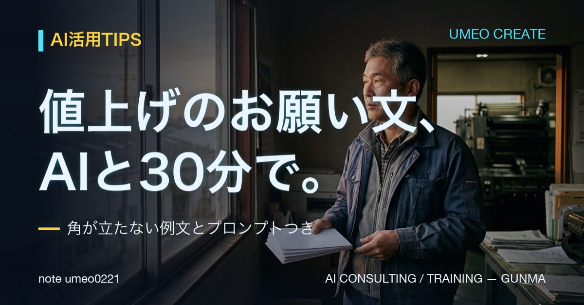 価格改定・値上げのお願い 例文2つと角が立たない書き方